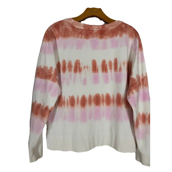 Natural Reflections Tie Dye Long-Sleeve Cotton Sweatshirt Women’s Size Large - Picture 2 of 11
